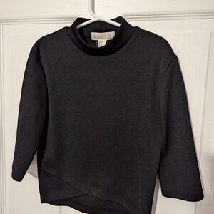 Forever 21 Black Mock Neck Top